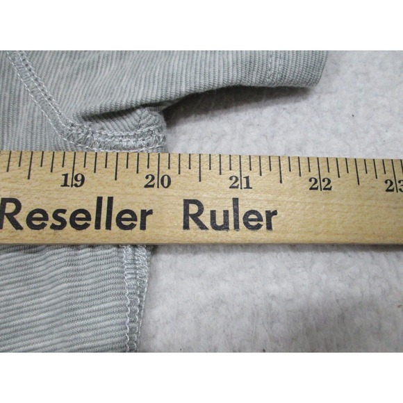 Silver Lake Shirt Mens Medium Gray Henley Short Sleeve Raglan Cotton Blend - Picture 6 of 8